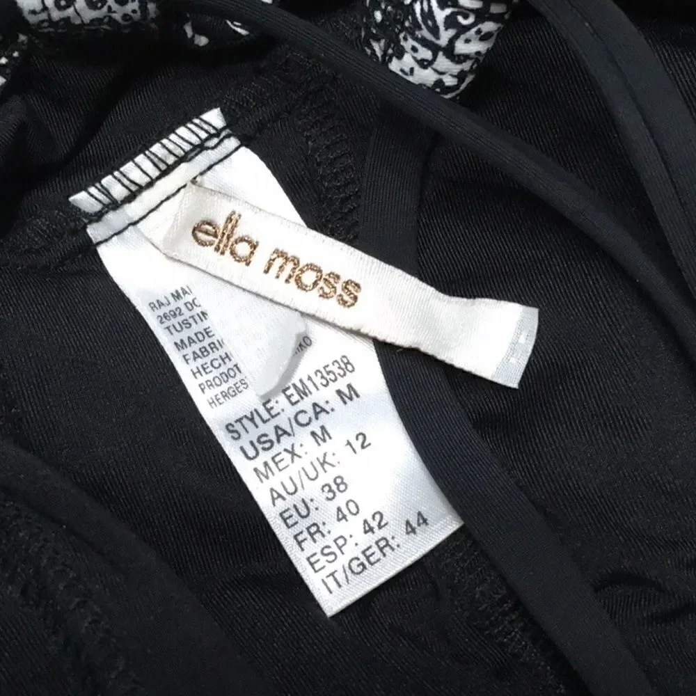 Medallion print plunge swimsuit. RUNS SMALL. NWOT